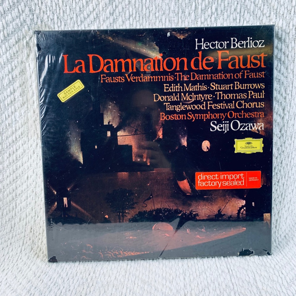 Deutsche Grammophon Vinyl 3LP Box Set Hector Berlioz La Damnation de Faust Ozawa